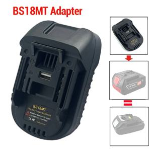 보쉬 18V 배터리를 마키타 18V BL1830으로 변환하는 USB 충전 소켓이 있는 BS18MT 배터리 어댑터(어댑터만 해당)