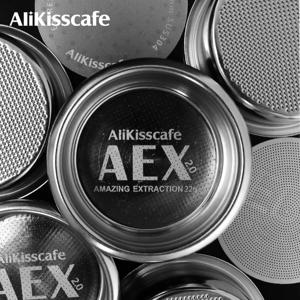 커피 필터 바구니 58MM AEX 정밀 18g 22g 퍽 스크린 밑면 Portafilter 에스프레소 머신 액세서리 바리스타 도구