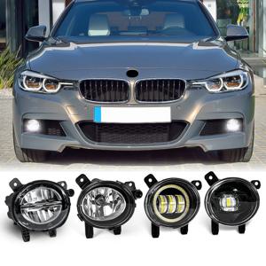 63177315559 63177315560   BMW F20 F21 F22 F23 F30 F31 F32 F34 GT F35 LCI 자동차 안개 램프 LED 앞 범퍼 운전 조명 DRL 12V