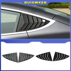 Tesla Model 3 2017-2023 Louver Side Vent Trim Triangle Accessorie 용 후면 자동차 창 셔터 커버