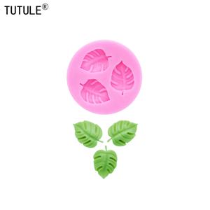 DIY 열대 우림 거북이 다시 잎 퐁당 금형 케이크 베이킹 미니 잎 방울 접착제 실리콘 초콜릿 캔디 금형