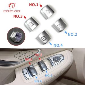 자동차 마스터 창 스위치 수리 버튼 커버 도어 유리 제어 스위치 키 캡 메르세데스 벤츠 W205 W253 W213 C E GLC 클래스