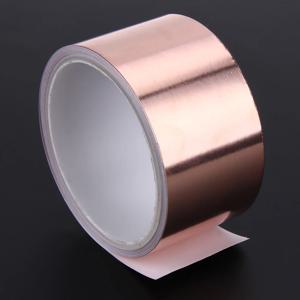 50mm X 5.5m 이중 전도성 접착제 EMI 차폐 구리 호일 테이프 슬러그 혐오감 EMI 차폐 스테인드 글라스 구리 테이프