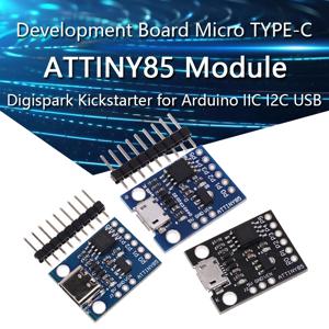 ATTINY 마이크로 TYPE-C 개발 보드, 아두이노 IIC I2C USB ATTINY45 용, 블루 블랙 TINY85 Digispark Kickstarter, ATTINY85 모듈