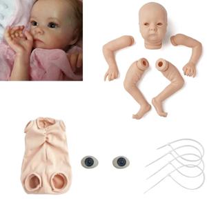 Bebe Reborn 키트 Tink 비닐 도색되지 않은 미완성 빈 Reborn 인형 부품 16 인치 DIY 빈 키트 DIY Blank Reborn Kit