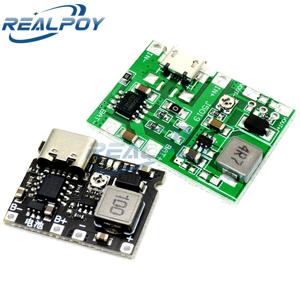 TP4056 3.7V 4.2V 9V 5V 2A 조정 가능한 스텝 업 모듈 18650 리튬 이온 배터리 충전 방전 전원 보드 DIY 키트
