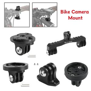자전거 카메라 마운트 홀더 브래킷 어댑터 사이클링 전면 라이트 브래킷 카메라 스탠드 Garmin Gopro 용 자전거 컴퓨터 홀더 어댑터