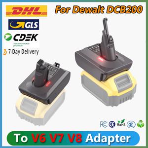 Dewalt DCB200 배터리용 Bonacell 배터리 어댑터-Dyson V6/V7/V8 어댑터(Dyson V6/V7/V8 시리즈 리튬 도구 배터리 포함)