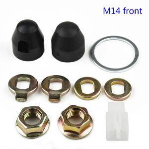 전자 자전거 허브 모터 액슬 M12/M14 잠금 너트 및 잠금 와셔 및 스페이서 및 너트 커버 12/14mm 샤프트 500W-5000W 모터 전기 자전거 부품
