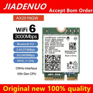 (1pcs) 100% 오리지널 새 인텔 AX211 9560HUN AX201 AX210 9462 9560AC WIFI6E 기가비트 무선 네트워크 카드 CNVI 블루투스 5.3