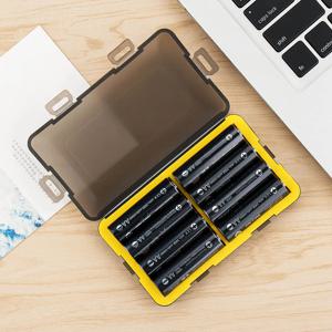 AA 배터리 보관 케이스 홀더 주최자 8pcs AA 또는 14500 배터리 용 소형 PC 배터리 상자 방수 및 휴대 용이