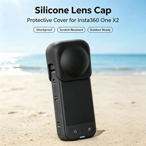 Insta360 X2/X3 실리콘 렌즈 캡 긁힘 방지 보호 방진 커버 케이스 Insta360 X3 One X2용 액션 카메라 액세서리