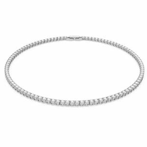 925 스털링 실버 목걸이 지르콘 체인 목걸이 여성 패션 간단한 약혼 웨딩 매력 보석 2MM/4MM 40-50CM