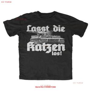 Last die Katzen los M2 티셔츠, Katze Panzer Tiger Panzer 탱크 배틀, WOT 긴팔 또는 반팔