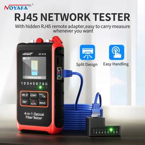 Noyafa NF-916 4 in 1 광섬유 광 파워 미터 시각 장애 탐지기 VFL REF FC SC ST Rj45 광섬유 케이블 테스터 네트워크 도구