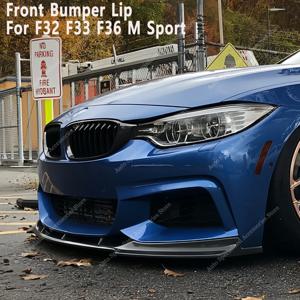 BMW F32 F33 F36 430i 430d 440i M 스포츠 2013-2020용 프론트 범퍼 립, 자동차 스포일러, 글로스 블랙 바디킷, 튜닝 스플리터 디퓨저