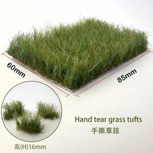 높이 16mm 인공 잔디 Tufts Diy 모델 모래 테이블 장면 정원 장식 재료에 대 한 미니어처 부시 식물 클러스터 1Pcs