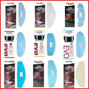 오토바이 헬멧 바이저 필름 안티포그 (AGV, SHOEI, HJC K1, K3SV, K5, PISTA, GLAMSTER, RPHA70, RX7X, TT COURSE, FF353 스티커용)