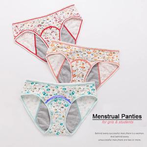 3 개/대 누출 방지 월경 팬티 소녀 기간 속옷 섹시한 바지 생리 속옷 신제품 방수 팬티