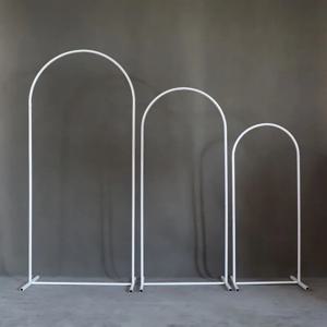 1PCS 화이트 웨딩 아치 스탠드, 풍선 홀더, 크기 6FT 6.6FT 7.2FT, 웨딩 파티 배경 장식 소품