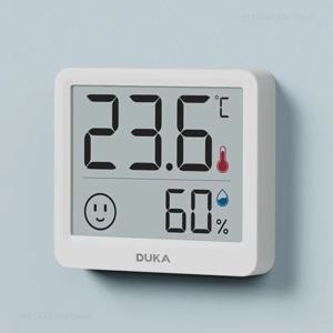 새로운 DUKA Atuman 2.5 인치 LCD 전자 디지털 온도 습도 측정기 실내 미니 온도계 습도계 날씨 센서