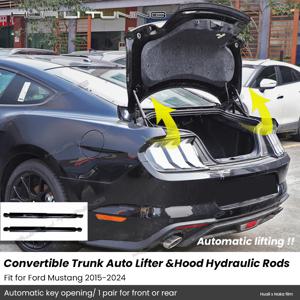 포드 머스탱 S550 S650 2015-2024 변환 트렁크 자동 리프트 후드 유압로드 지원 원래 교체 자동차 액세서리