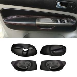 VW 골프 4 MK4 Bora Jetta 1999-2005 자동차 도어 팔걸이 패널 스킨 커버 액세서리 용 4 도어 가죽 도어 팔걸이 커버