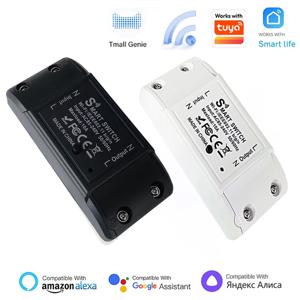 WiFi 스위치 DIY 미니 스마트 홈 스위치 릴레이 모듈, 투야 스마트 라이프 앱과 호환, 무선 음성 원격 제어 타이머 스위치
