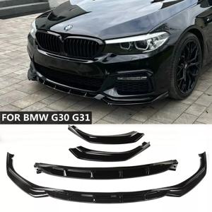 BMW 5 시리즈 G30 G31 520i 530i 540i M-Sport 2017-2020 자동차 앞 범퍼 립 스포일러 스플리터 디퓨저 바디 키트 튜닝 앞치마