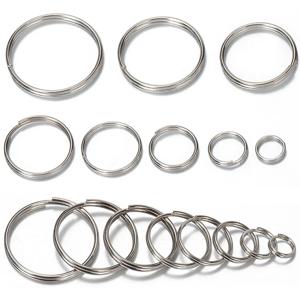 50/100Pcs 실버 도금 금속 빈 열쇠 고리 6-20mm 분할 링 열쇠 고리 반지 여성 남성 DIY 열쇠 고리 열쇠 고리 액세서리
