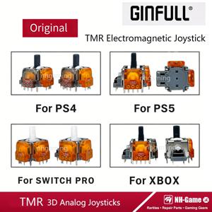 10개/20개 GINFULL TMR 전자기 조이스틱 PS5 게임패드용 3D 아날로그 스틱 센서 모듈 PS4 및 Xbox One 컨트롤러용