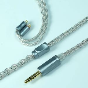 Trusted-52 Graphene Pd-Plated + 7N OCC HiFi 이어폰 케이블 IE900/IE600/N5005용 3.5mm/4.4mm 밸런스드 MMCX/0.78mm 2핀 QDC