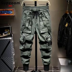Supzoom 캐주얼 겨울 카고 바지, 루즈한 코튼 포켓, 브랜드 오버올, 멀티 백, 하이 스트리트, 인기 패션, 신상