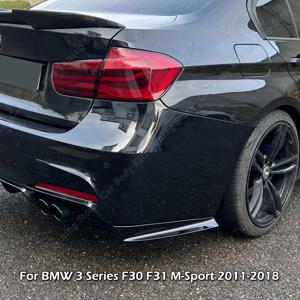 자동차 리어 범퍼 디퓨저 사이드 스플리터 바디 키트, 튜닝 ABS 2011-2018, BMW 3 시리즈 F30 F31 M 스포츠 320i 330i 340i 330d 320d