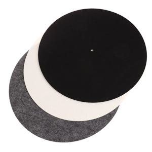 LP 비닐 레코드 오디오 교체 DIY 액세서리 Audiophile 두꺼운 턴테이블 매트 1PC 슬립 매트 턴테이블 플래터 매트를 느꼈습니다