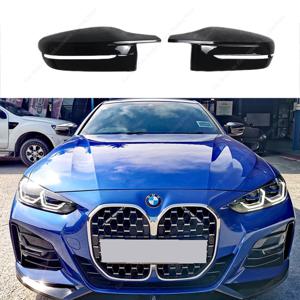 BMW G22 G23 G26 420i 420d 430i 430d i4 2020-2025용 M 스타일 글로스 블랙 자동차 사이드미러 커버 캡 트림 쉘 프레임