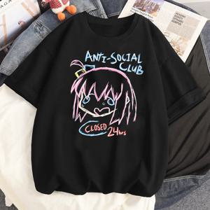 Bocchi the Rock 셔츠 십대 2000년대 카와이 그런지 80년대 펑크 빈티지 티셔츠 고딕 힙합 Y2k 펑크 클래식 그런지