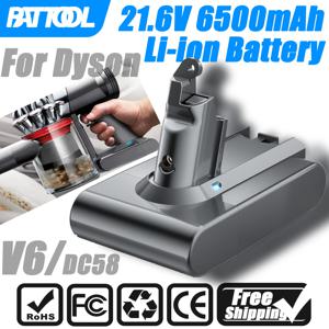 BATOOL 21.6V 6500mAh 다이슨 V6 진공 청소기 배터리 DC58 DC59 DC62 SV03 SV04 SV05 SV06 SV07 650 770 절대 진공 배터리
