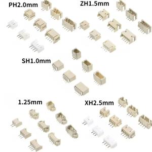 20개 SH1.0 1.25 ZH1.5 PH2.0 XH2.54 mm 남성 핀 헤더 소켓 딥/직각 RA SMD SMT 2/3/4/5/6/7/8/9/10/12P 웨이퍼