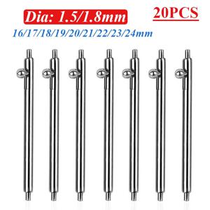 20pcs 퀵 릴리스 핀 스마트 시계 용 1.5mm 1.8mm 직경 시계 밴드 핀 16 17 18mm 19 20mm 21 22mm 23 24mm 스트랩 스프링 바