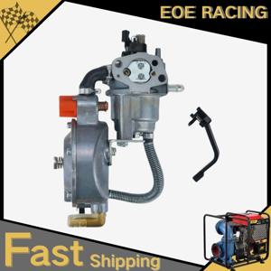 2KW 3KW 168F 170F GX160 6.5 HP 발전기 이중 연료 카브 LPG 168 수동 기화기 이중 연료 LPG NG