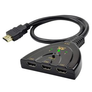 3 In 1 Out 4K HDTV 분배기 3 포트 HD 스위처 선택기 HD 케이블은 Full HD 4K 1080P 3D 플레이어 HDTV,PS4 게임 콘솔을 지원합니다.