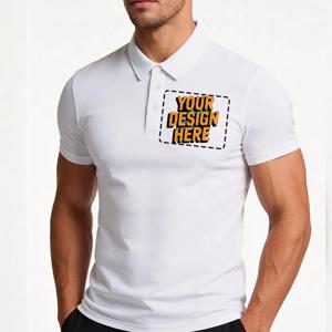 최고 품질의 여름 짧은 소매 솔리드 클래식 폴로 셔츠 비즈니스 직원 회사 유니폼에 대한 사용자 정의 인쇄 디자인 사진 로고