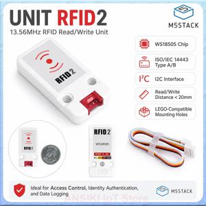 M5Stack 유닛 RFID2 리더/라이터 WS1850S 13.56MHz 주파수 IoT 개발 프로젝트용