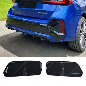 M 성능 스타일 후면 범퍼 디퓨저 립 카나드 BMW X1 iX1 U11 M 스포츠 2023-2025 후면 배기 파이프 트림 스플리터