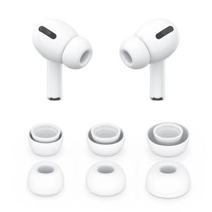 Airpods Pro 1/2 Gen 보호용 이어 버드 커버 용 6 PCS 실리콘 이어 팁 Apple Air Pods Pro 용 소음 감소 구멍 이어 패드