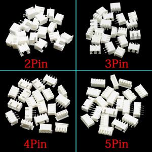 100Pcs JST XH2.54 2/3/4/5 핀 터미널 플라스틱 쉘 수 플러그 + 암 소켓 와이어 커넥터 XH 2.54 2P 3P 4P 5P