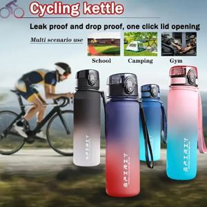 500ml/650ml/1000ml 오토바이 스포츠 물병, BPA - 무료 PC, 세련된 반투명. 야외 활동에 이상적