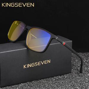 KINGSEVEN 푸른 빛 차단 안경 남성/여성 컴퓨터 안티 블루 레이 안경 투명 렌즈 초경량 프레임 안경