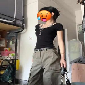 스파이시 걸 페이크 투피스 반팔 티셔츠 여성 여름 신상 슬리밍 스몰 사이즈 숏 다용도 탑 출퇴근 스타일 독창적인 패턴
